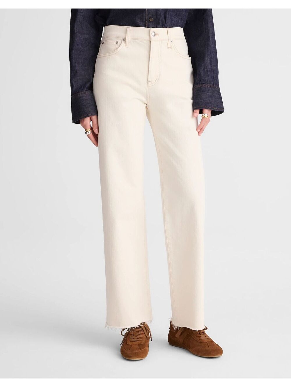 M475 NWT Madewell The Perfect Vintage Wide-Leg Crop Jean - Size 27 - MSRP $148
